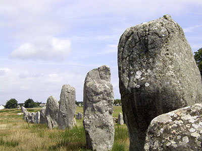 Carnac megalith alignment 1