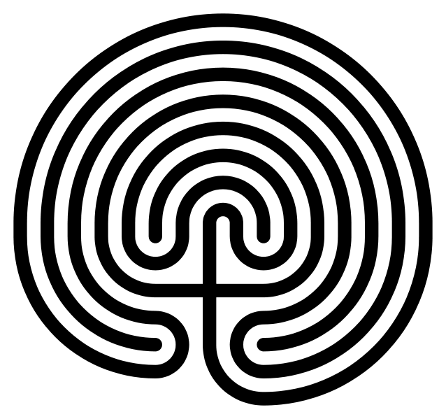 Cretan labyrinth round.svg